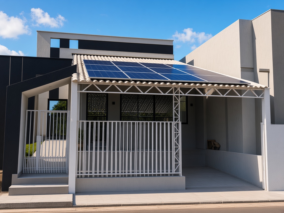 Casa com energia solar